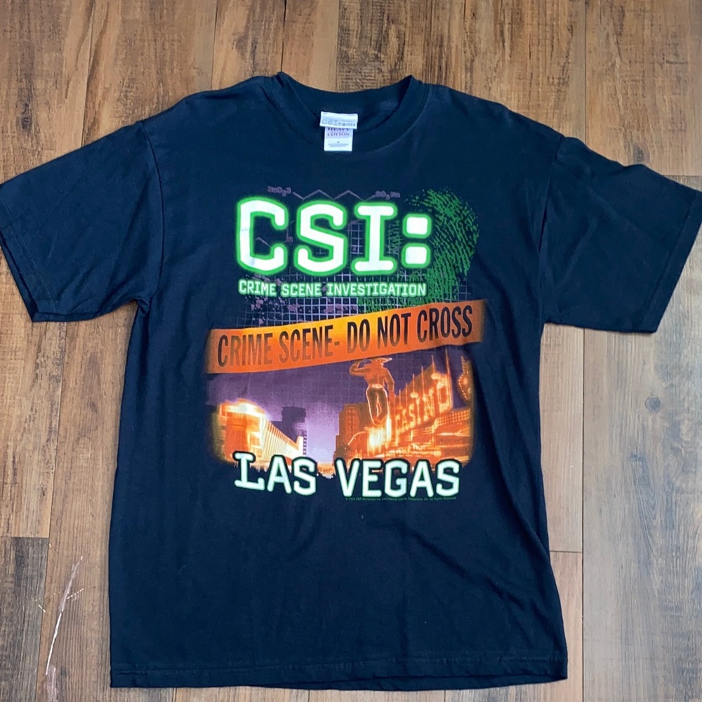 Vintage Csi: Las Vegas Graphic Tee - Black